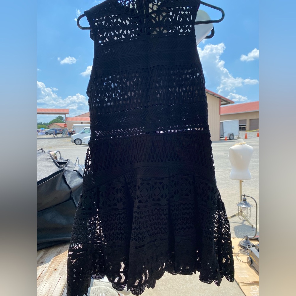 Karlie Black Textured Dress